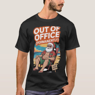 T-shirt Père Noël en dehors du bureau