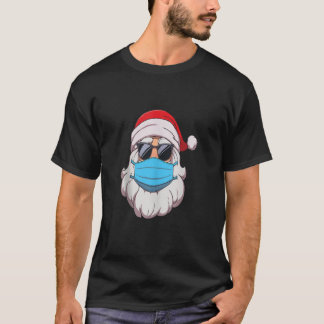 T-shirt père Noël En Masque Visage Chemise Mens Drôle Joye