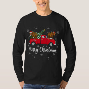 T-shirt Père Noël équitation Arbre de Noël Camion Eau Buff