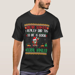 T-shirt Père Noël essaie d'être un bon gestionnaire de mat