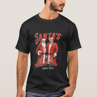 T-shirt Père Noël est Felon favori depuis 2024 Noël drôle