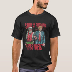 T-shirt Père Noël est le président favori Funny Trump Chri