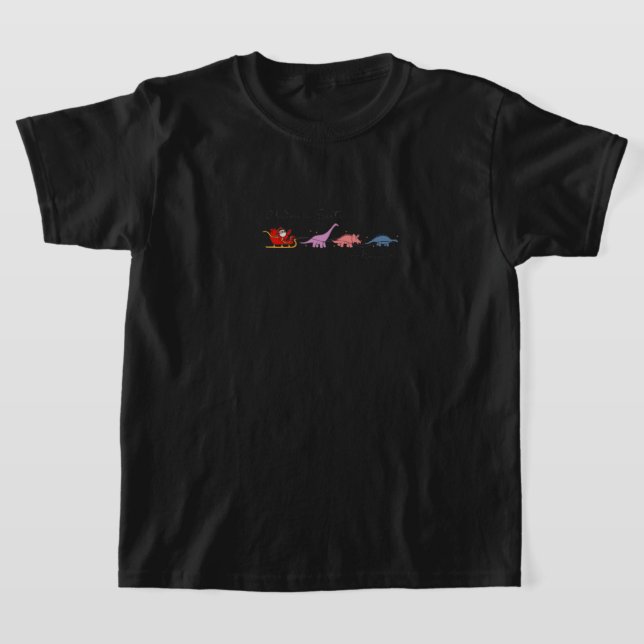 T-shirt "Père Noël et la magie des dinosaures" (Poser)