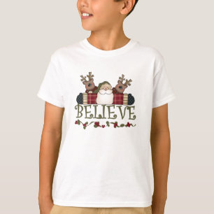 T-shirt Père Noël et Reindeer font confiance