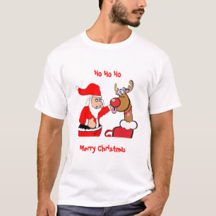 T-shirt Père Noël et Rudolph