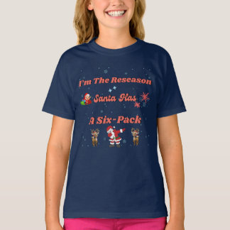 T-shirt Père Noël et ses six-pack Buddies