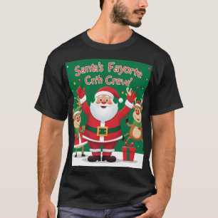 T-shirt Père Noël Favori Crew