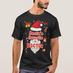 T-shirt Père Noël Favori Doctor Christmas mignon Père Noël