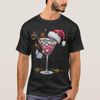 T-shirt Père Noël Favori Mess Hot Mess Funny Margarita