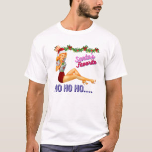 T-shirt Père Noël-Favorite-Ho Ho Ho Nice Naughty Dirty Pla