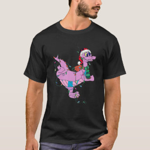 T-shirt Père Noël Figage Dragon Lumières de Noël