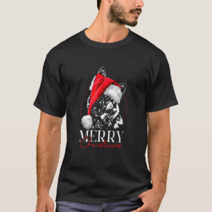 T-shirt Père Noël German Shepherd Chien Joyeux chien de No