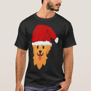 T-shirt Père Noël Golden Retriever