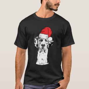 T-shirt Père Noël Great Dane Dog Vilain Noël