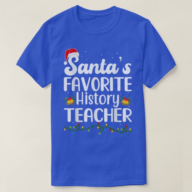 T-shirt Père Noël Histoire Favorite Enseignant Noël Noël N (Design devant)