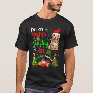 T-shirt Père Noël Jenepi Maltipoo Je suis sur la liste des