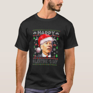T-shirt Père Noël Joe Biden, Heureuse Sainte-Valentin Ugly