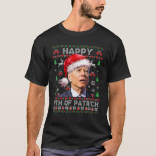 T-shirt Père Noël Joe Biden Heureux 4E De Patrick Ugly Chr