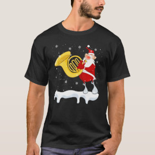 T-shirt Père Noël Jouer Tuba amusant Père Noël Tuba Lover 