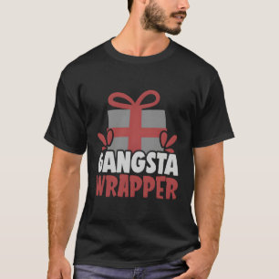 T-shirt Père Noël Le Wrapper Gangster Funny Père Noël Chri