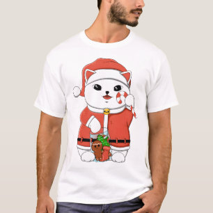 T-shirt Père Noël Lucky Cat