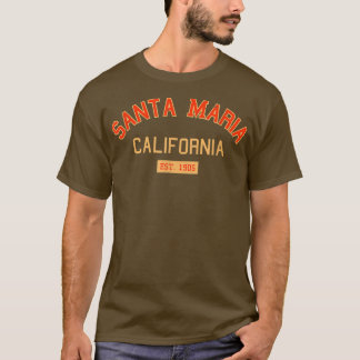 T-shirt Père Noël Maria California 1905 Vintage CA Retro P