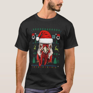 T-shirt Père Noël moche de poulet