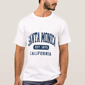 T-shirt Père Noël Monica California Est 1875 Souvenir