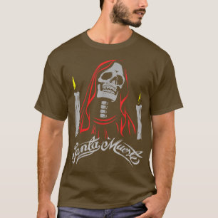 T-SHIRT PÈRE NOËL MUERTE MEXICO SKELETON DAMES GOTHIQUES F
