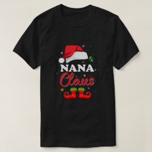 T-shirt Père Noël Nana Claus fait le rapprochement des pyj