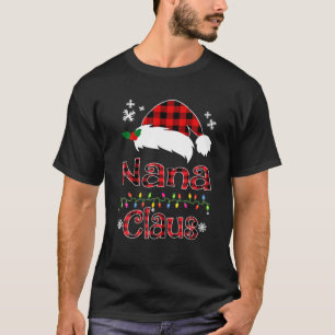 T-shirt père Noël Nana Claus Famille de jumelage de Noël