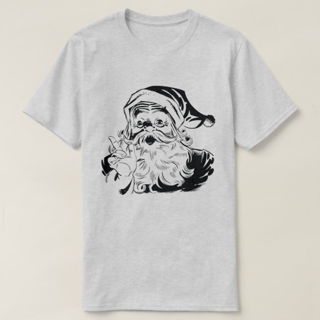 T-shirt père Noël Outline (Design devant)