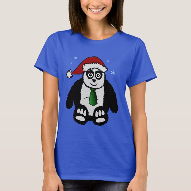 T-shirt Père Noël Panda (Devant)