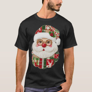 T-shirt Père Noël patchwork