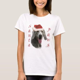 T-shirt Père Noël Paws de Weimaraner