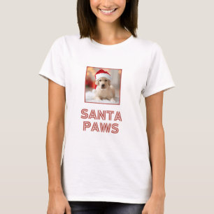 T-shirt Père Noël Paws - Photo personnalisée Amoureux des 
