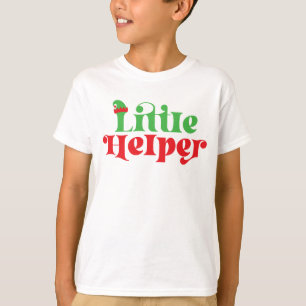 T-shirt Père Noël Petit Helper Elf Shirt, Jeune Joyen de V