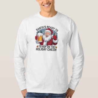 T-shirt Père Noël prêt à sauter sur la fête de Noël