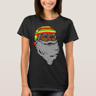 T-shirt Père Noël Rasta Casquette Noël Rastafarian Reggae