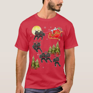 T-shirt Père Noël Reindeer Australian Labradoodle Noël Li