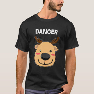 T-shirt Père Noël Reindeer Dancer Chemise Correspondant No
