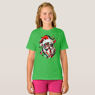 T-shirt Père Noël rétro-futuriste
