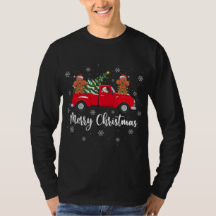 T-shirt Père Noël Riding Arbre de Noël Camion Jouet canich