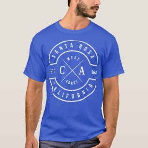 T-shirt Père Noël Rosa California T Vintage Emblem Souveni