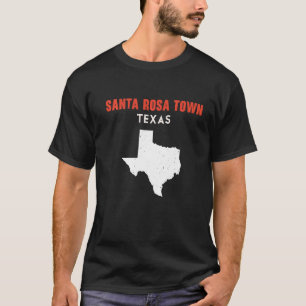 T-shirt Père Noël Rosa ville Texas USA State America Trave