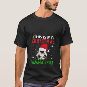 T-shirt Père Noël Soccer Ball Sports Joueur de football de