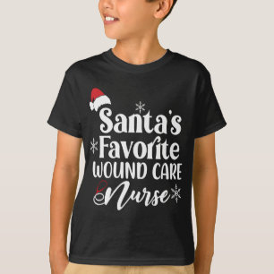 T-shirt Père Noël Soins Préférés Soins de Maux Infirmière