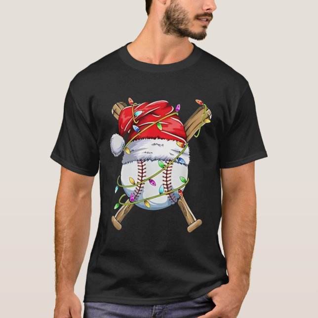 T-shirt Père Noël Sports Design Pour Hommes Garçons Noël B (Devant)