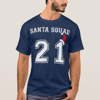 T-shirt Père Noël Squad 2021 Famille amusante correspondan