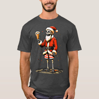 T-shirt Père Noël squelette